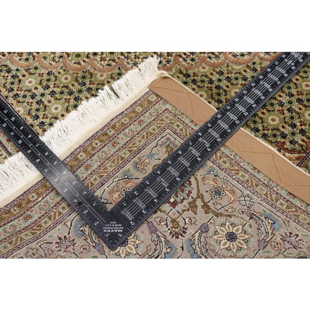 Late 20th Century Vintage Persian Mahi Tabriz Rug - 06'07 X 09'10 For Sale - Image 5 of 9