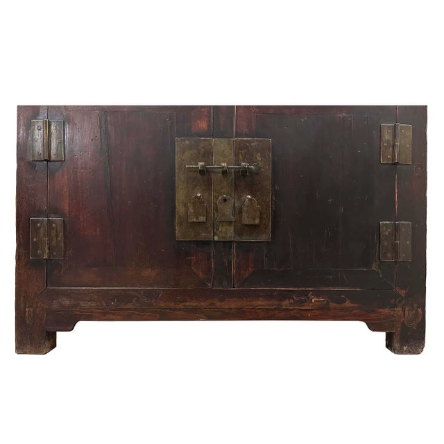 19th Century Antique Chinese Ming Style Cabinet/Sideboard For Sale - Image 4 of 12