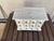 Farmhouse Vintage Pine Tabletop White Milk Paint 12 Drawer Apothecary Spice Chest For Sale - Image 3 of 6