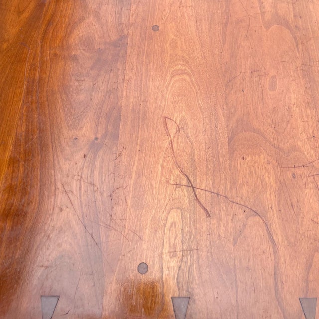 Wood 1950s Mid-Century Solid Cherry Willits Double Sided Low Bookcase For Sale - Image 7 of 9