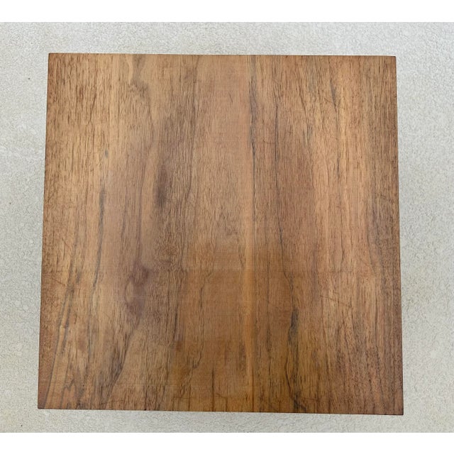 Hand Hewn Natural Cherry Table With Mortise and Tenon Joinery For Sale - Image 4 of 12