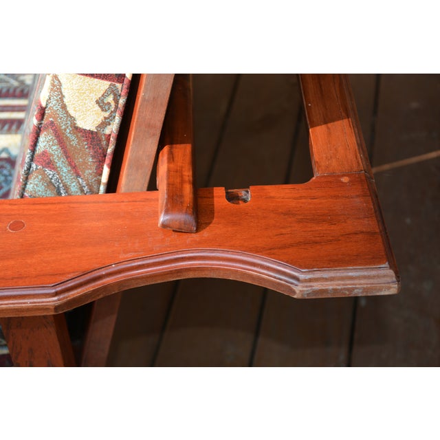 1980s Rhodesian Teak Loveseat & Chair Lounge or Patio Set W/ Hinged Adjustable Backs - Set of 2 For Sale - Image 12 of 12