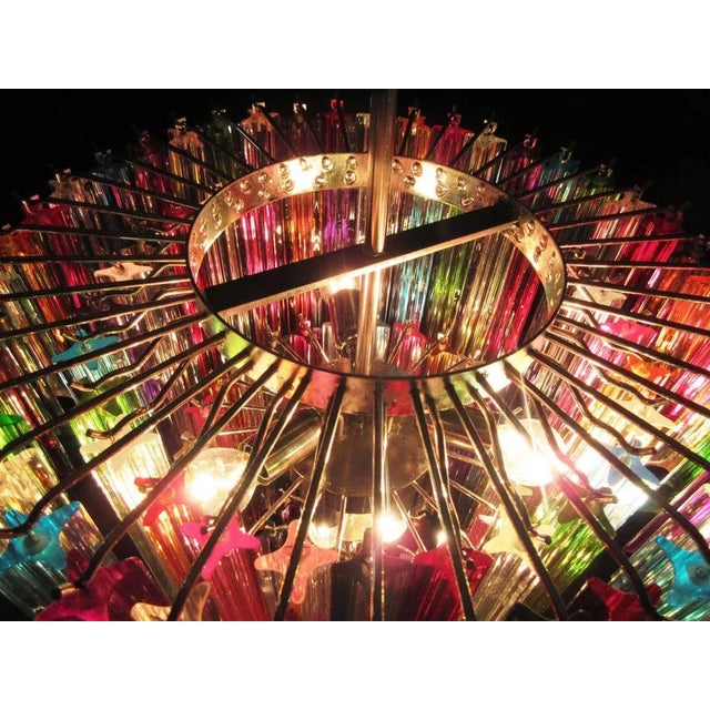 Italian Multicolored Quadriedri Chandeliers, Set of 2 For Sale - Image 4 of 18