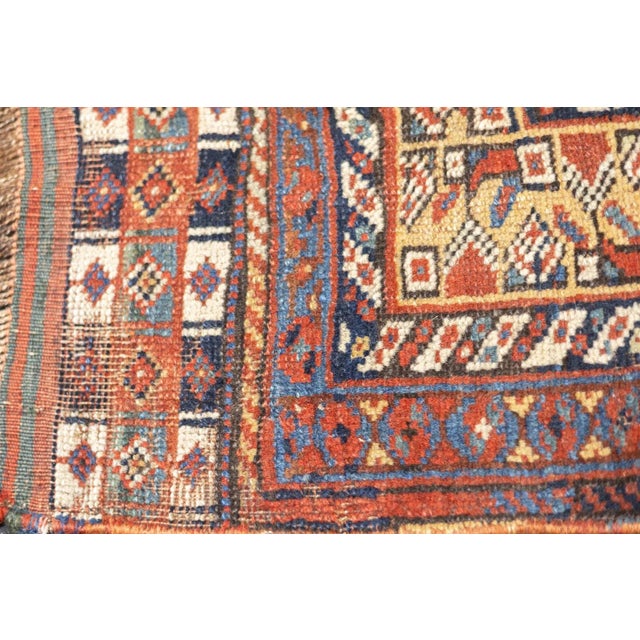 Late 18th Century Antique Persian Qashqai Rug 4'9'' x 6'4'' For Sale - Image 11 of 12