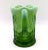 Green 1950s Rare Mosser Green Opalescent Glass Pitcher and 6 Glasses Set - Inverted Thistle For Sale - Image 8 of 13