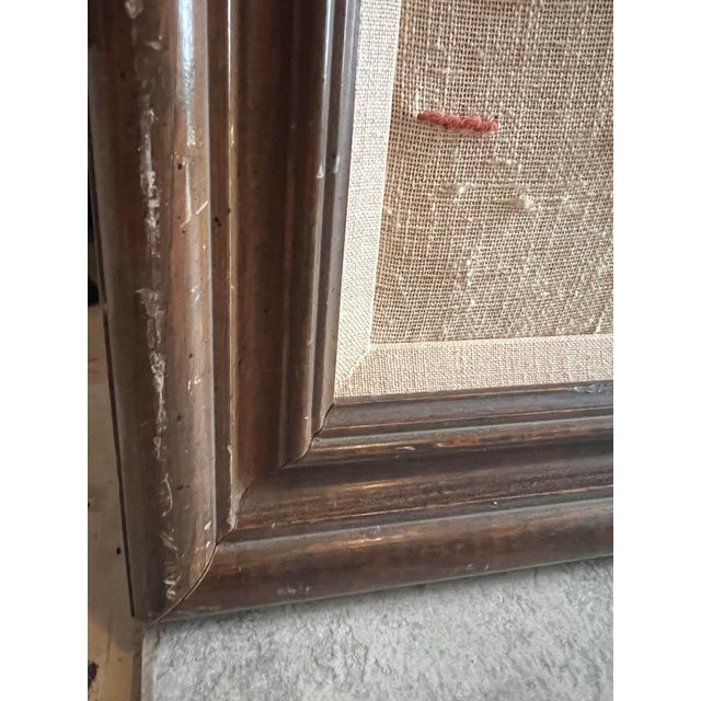 Mid-Century Modern Mid 20th Century Floral Crewel Embroidered Yarn Art, Framed For Sale - Image 3 of 7