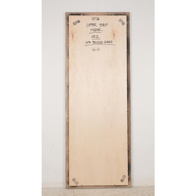 Verdigris Handcrafted Copper Art Dressing Mirror For Sale - Image 8 of 8