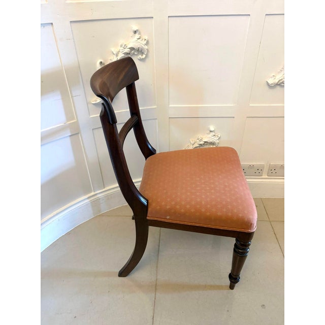Wood Antique Regency Mahogany Dining Chairs, 1830, Set of 6 For Sale - Image 7 of 12