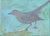 Original Painting "Gray Catbird" by Michelle Farro For Sale