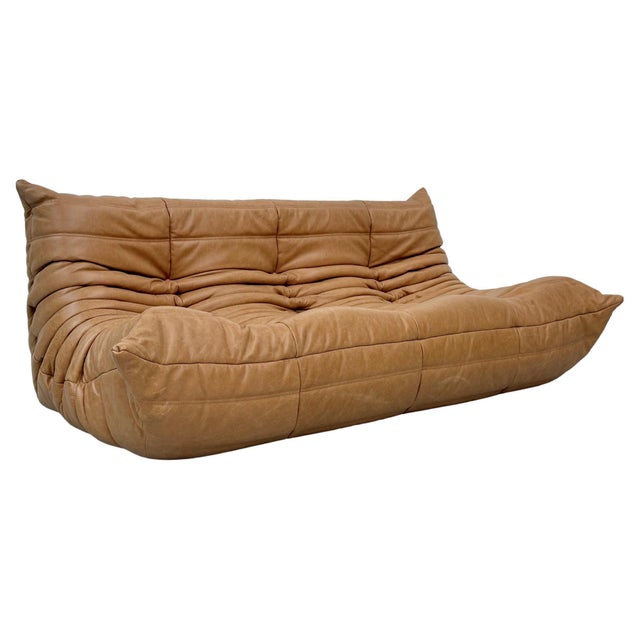 This Togo has been reupholstered with new foam and leather, preserving its shape & iconic looks. As a result of the...
