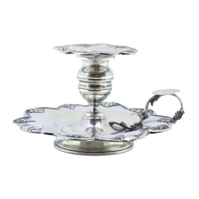 Silver Silver Paddle with Raised Floral Motifs For Sale - Image 8 of 8