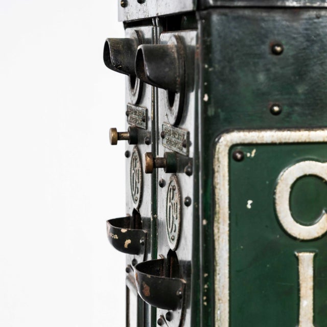Vintage English Cigarette Disposal Vending Machine, 1940s For Sale - Image 3 of 8