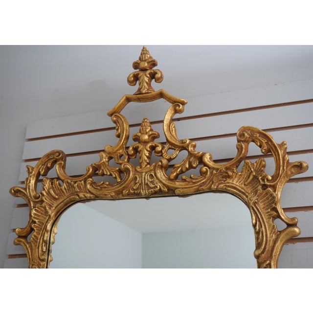 Friedman Brothers Chippendale Rococo Gold Frame Mirror For Sale In Philadelphia - Image 6 of 13