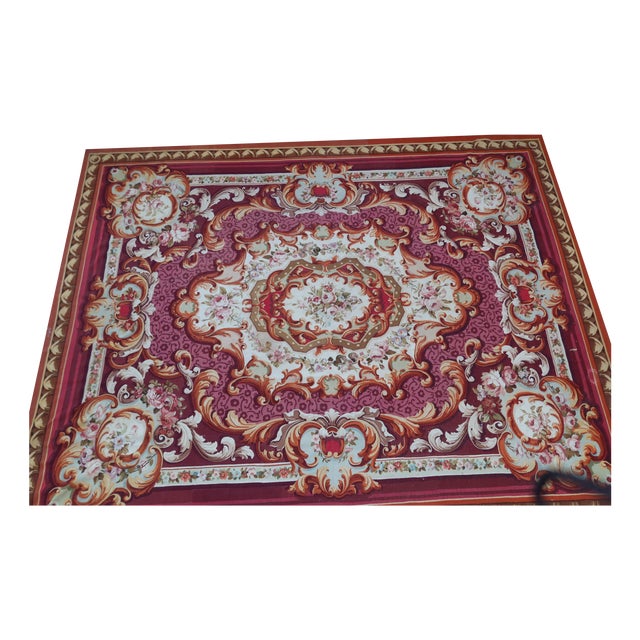 Louis XV Savonnerie Rug in Wool For Sale