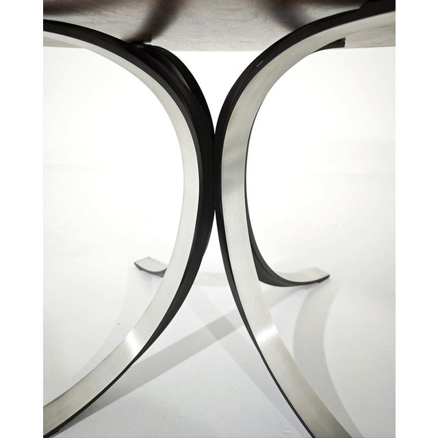 Round Model T69 Dining Table in Wood and Steel by Osvaldo Borsani and Eugenio Gerli for Tecno, 1965 For Sale - Image 13 of 15