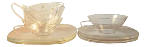 Tea Service by Heinrich Löffelhardt for Jenaer Glas, 1955, Set of 15