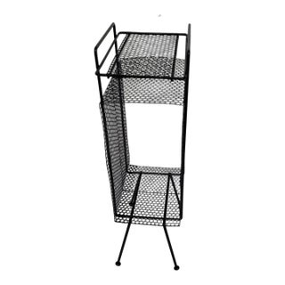 1950s Mid Century Modern Telephone Table Mesh in the Style of Richard Galef For Sale