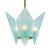 Mid-Century Modern Pair of Murano Glass Blue Pendants For Sale - Image 3 of 9