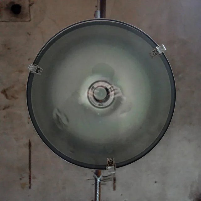 Industrial Industrial Grey Aluminum Factory Lamp For Sale - Image 3 of 7