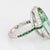 Late 20th Century Tiffany & Co High Jewelry Green Tourmaline Diamond Ring Tsavorite 18k Platinum, Size 6 For Sale In Los Angeles - Image 6 of 8