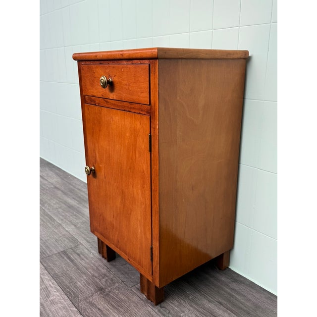 Vintage Italian Wooden Nightstand, 1930s For Sale - Image 3 of 10