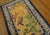 Art Deco 1930s Yellow Gold Scene Figural Antique Chinese Silk & Metallic Thread Rug 2'7" X 4'2" Wool Knotted Carpet For Sale - Image 3 of 12