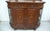 Sideboard Chiffonier with Mirror Top and Rounded Faceted Leaded Glass Doors, Germany, 1890s For Sale - Image 3 of 16