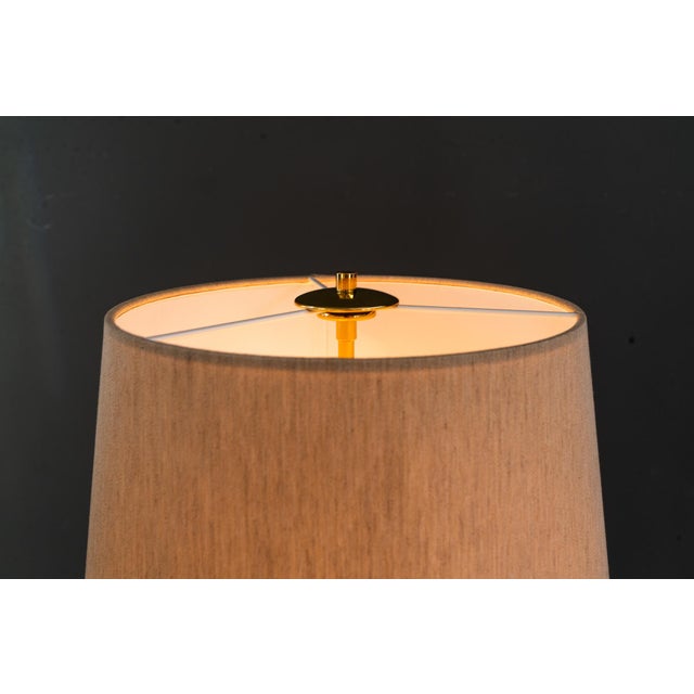 Metal Floor Lamp with Fabric Shade by Rupert Nikoll, Vienna, Austria, 1950s For Sale - Image 7 of 18