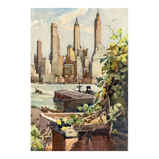 Nicholas Markovitch New York From Montague Terrace Brooklyn Lithograph For Sale