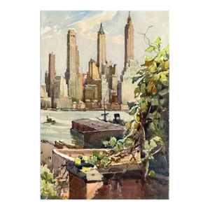 Nicholas Markovitch New York From Montague Terrace Brooklyn Lithograph