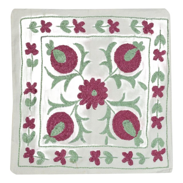 18"x19" Cotton Embroidery Cushion Cover. New Lace Pillow. Handmade Throw Pillow For Sale