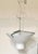 Opaline and aluminum pendant lamp, Juri model, by Lorenzo Stano, 1996. Very good condition. Works. This piece has an...
