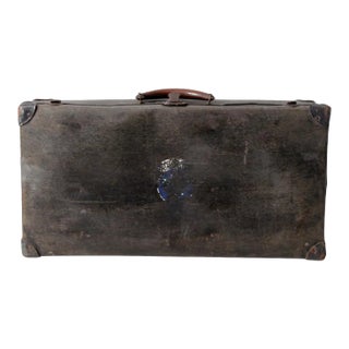 Antique Hardboard Suitcase For Sale