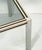 Mid 20th Century French Modern Square Low Side Table of Chrome and Brass With Smoked Glass Top For Sale - Image 5 of 9