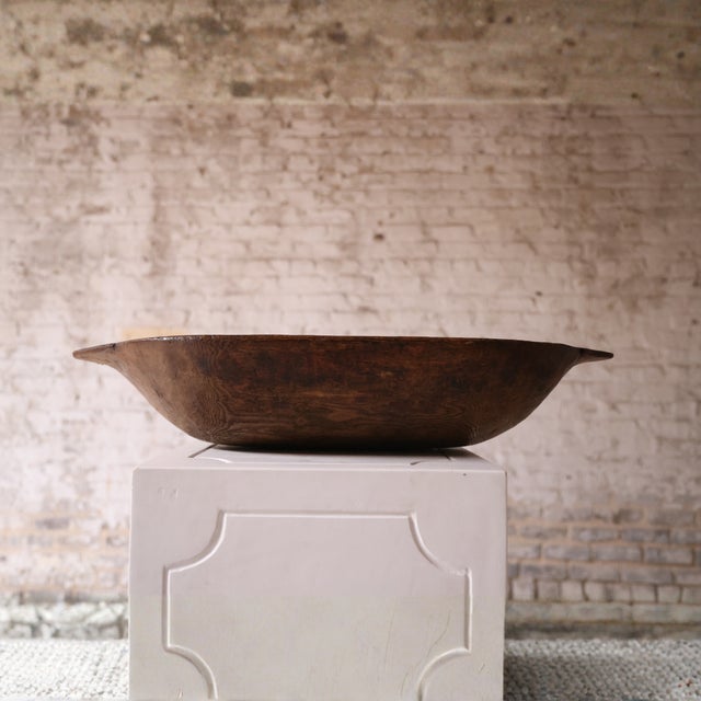 19th Century French Oak Bowl For Sale - Image 4 of 4
