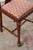1930s Set of 8 | Queen Anne Revival Dining Chairs With Red/Pink Floral Upholstered Seats For Sale In Charleston - Image 6 of 8