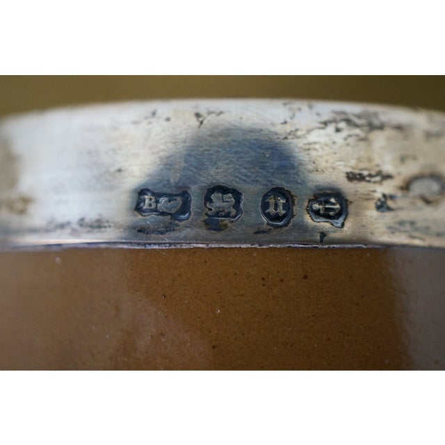 Antique Doulton Lambeth Sterling Silver Silicone Copper Beaker Shot Glass 4" For Sale - Image 9 of 11