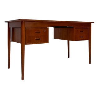 Mid-Century Danish Teak Writing Desk, 1960s For Sale