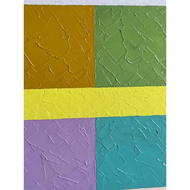 2010s Eight Stripes I – Abstract Geometric Oil Painting on Canvas by Richard Butz For Sale - Image 5 of 10