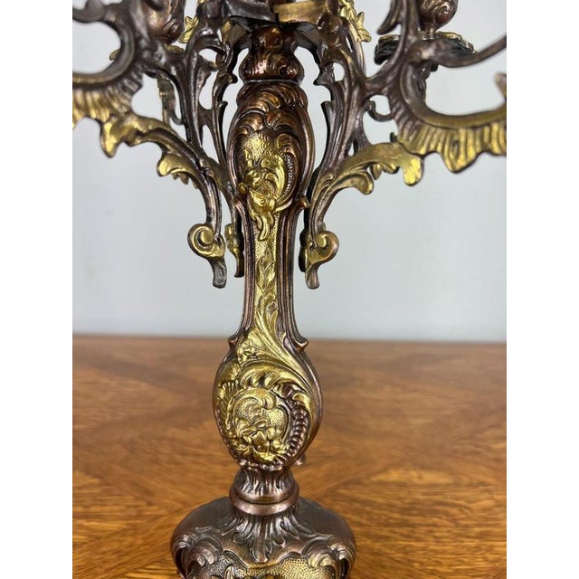 Vintage French Style Ornate Decorative Candleholder For Sale - Image 5 of 10