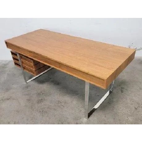 2010s Cliff Young Boxeo Office Writing Desk With Storage For Sale - Image 5 of 13