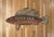 Vintage handmade "Deep Sea Fishing" wood sign featuring a fish-shaped silhouette with hand painted lettering, textured...