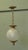 1930s Art Deco French Glass Globe Hanging Pendant Light, 1930 For Sale - Image 5 of 6