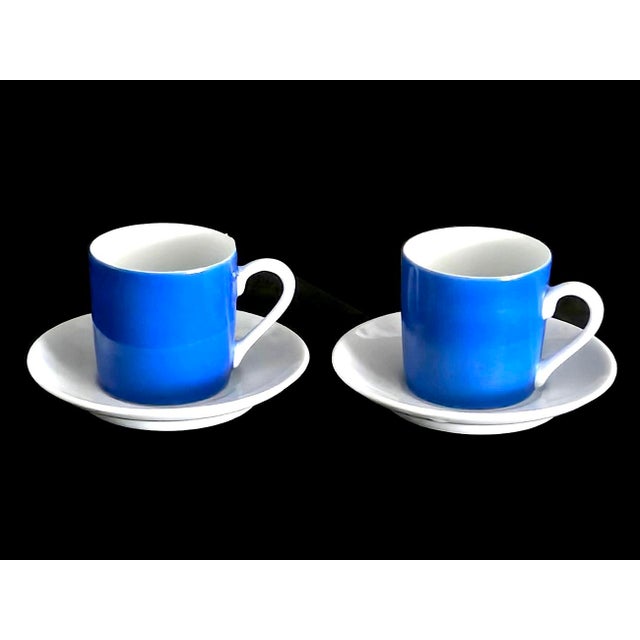 Offered is a charming set of espresso cups and saucers in the Contempo Frosted collection from Otagiri Manufacturing...