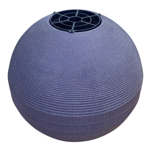 1970s Corrugated Table Lamp For Sale