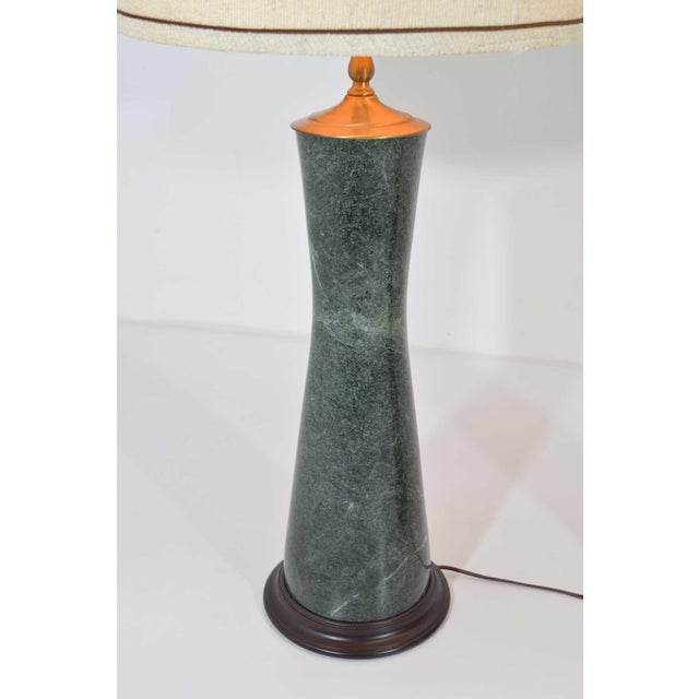 Marble Table Lamps in Teal For Sale - Image 4 of 7