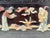 Antique Chinese Carved Rosewood Box With Figurines & Working Lock For Sale - Image 4 of 9