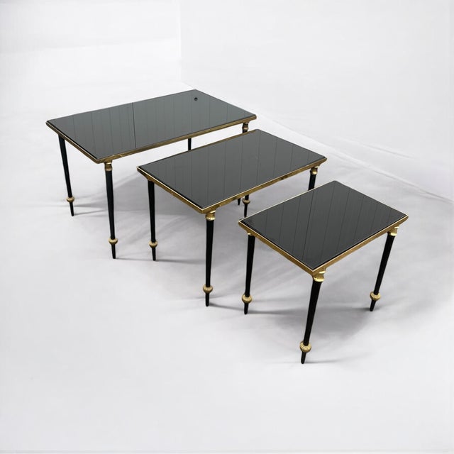 Tables from Maison Baguès, 1950s, Set of 3 For Sale - Image 12 of 14