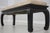 1970s Century Oriental Style Leather Seat Black Lacquer Bench For Sale - Image 5 of 13
