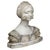 White Italian School, Bust of a Woman, 19th-Century, Carrara Marble For Sale - Image 8 of 8